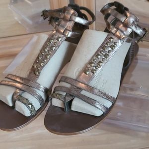 Steve Madden bronze gladiators